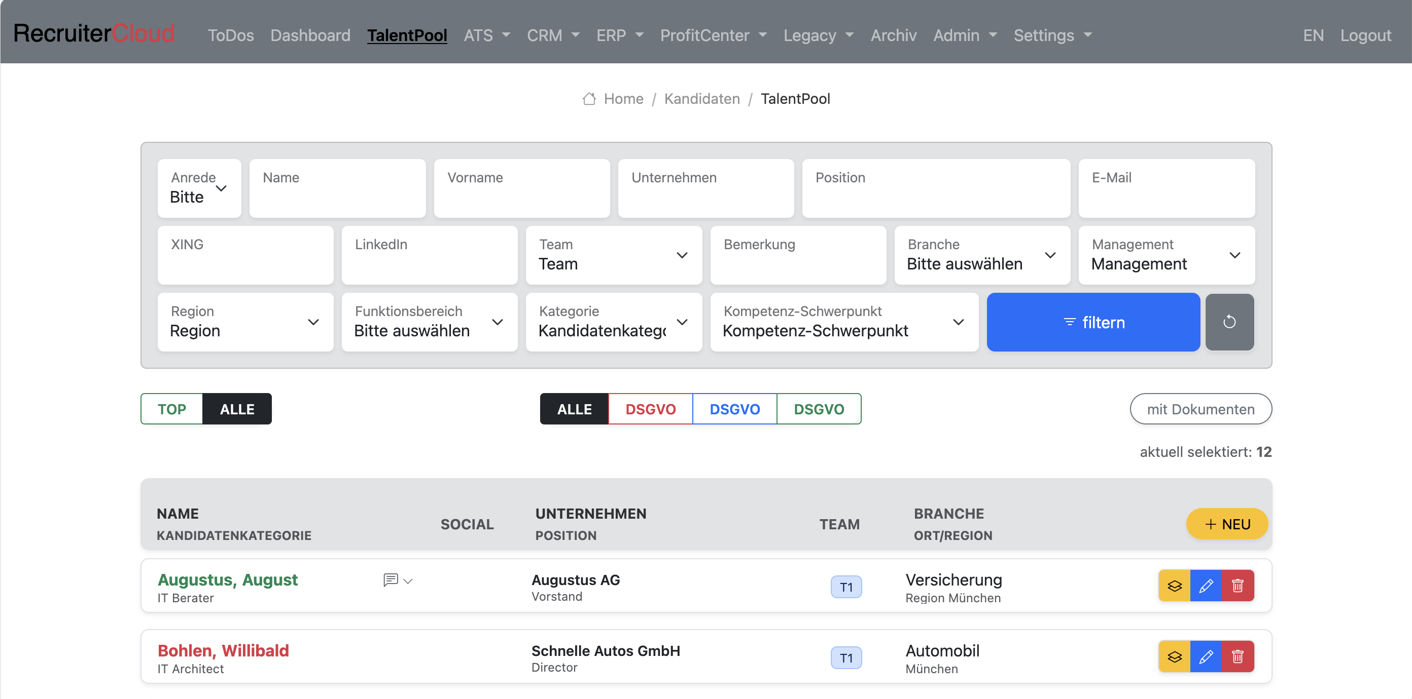 TalentPool Overview